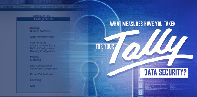 What measures have you taken for your Tally data security (1)